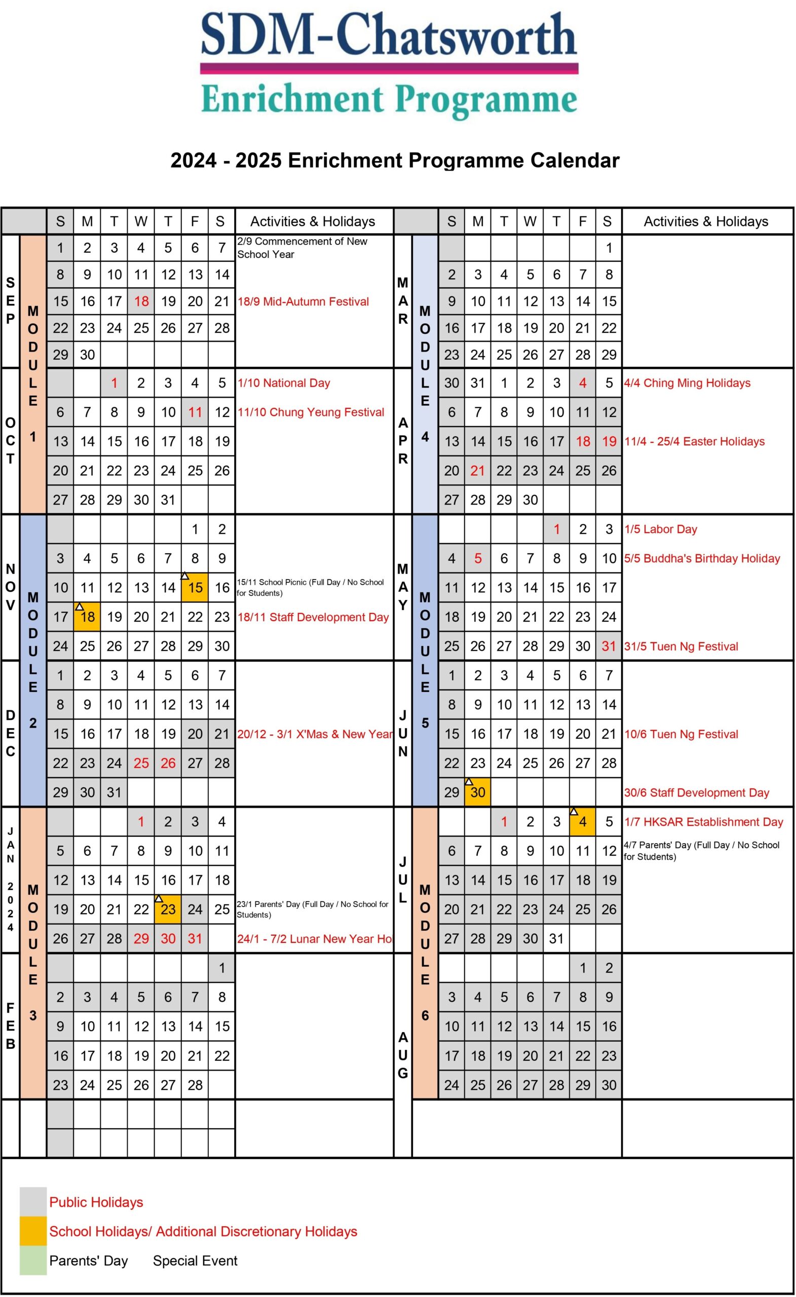 Flyer Chinese StepUp Class (中文加強課程) SDMChatsworth International